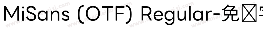 MiSans (OTF) Regular字体转换